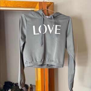 Gray LOVE Hoodie